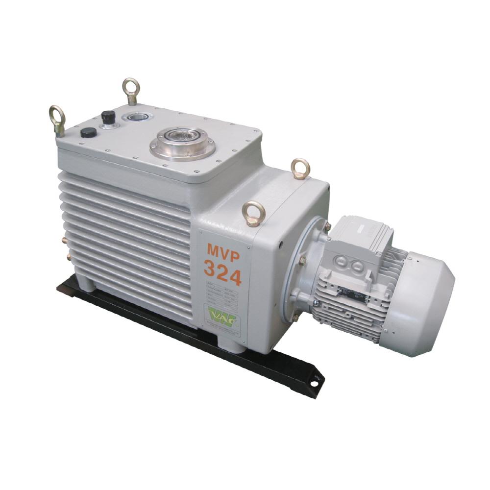 Double stage rotary vane vacuum pump