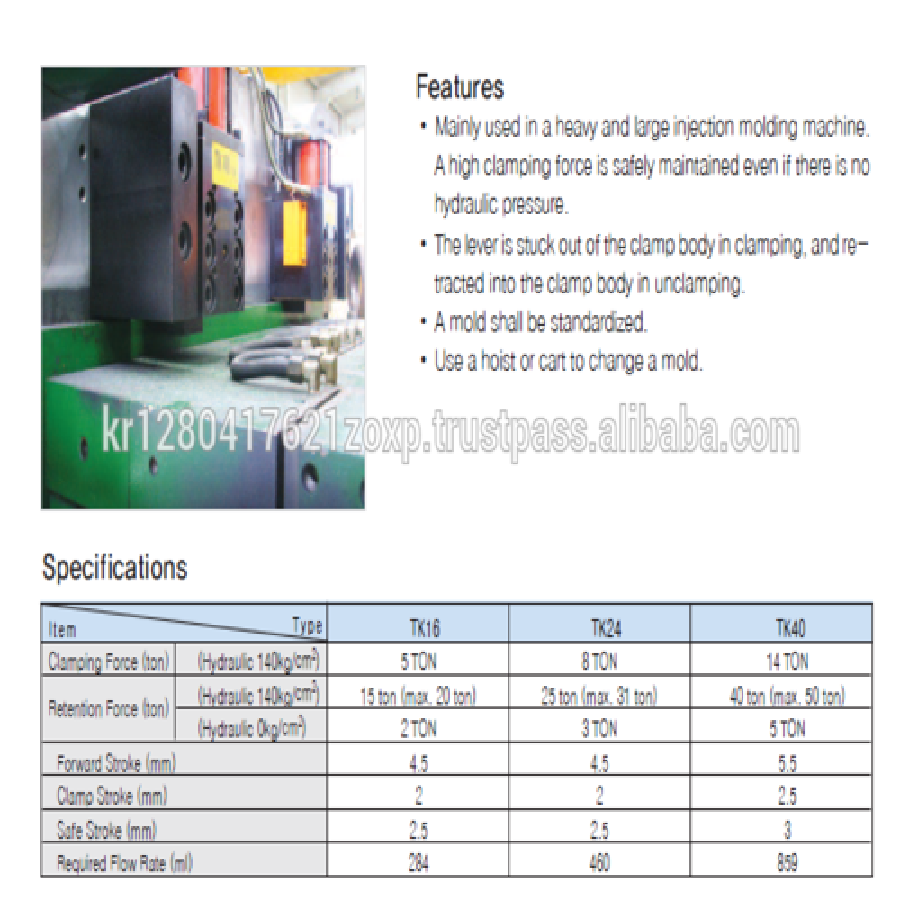 High performance TK TYPE latest design digital Auto Clamp System