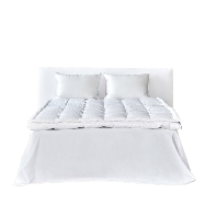 [CROWN GOOSE] GOOSE DOWN 2-LAYERED TOPPER(QUEEN) + Mattress Cover(cotton 100%)Poland Goosedown & cot