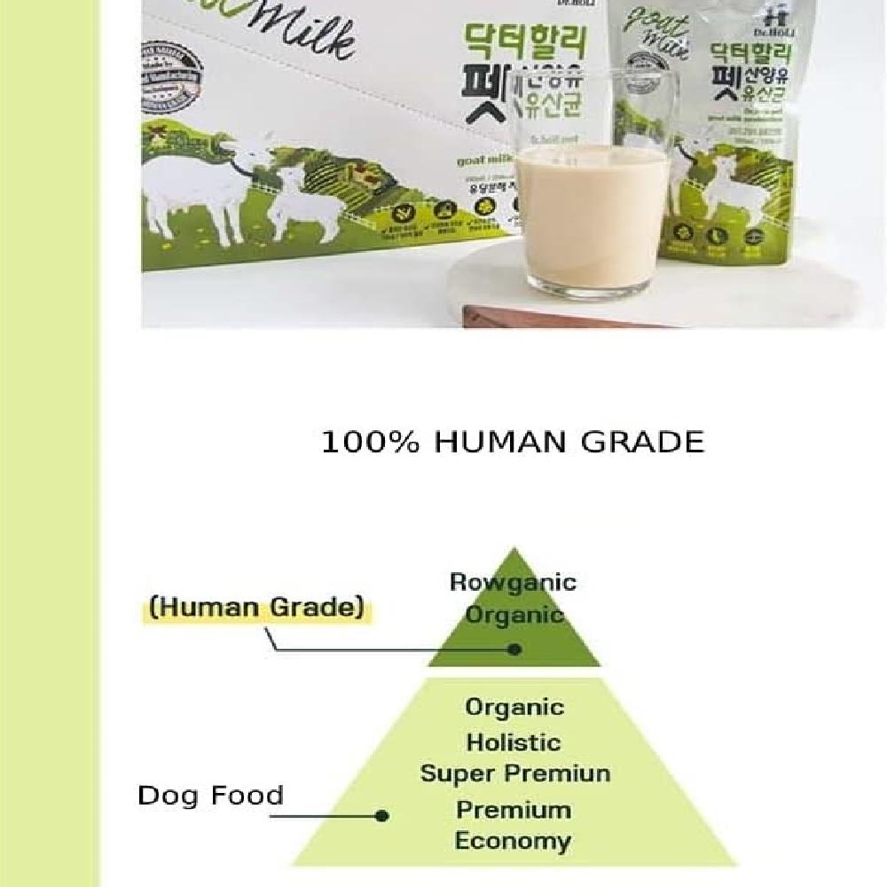 Dr.Holi Pet Goat's Milk for Dogs and Cats(6.08ozX10Pouch) - Free Lactose, Low Fat Milk