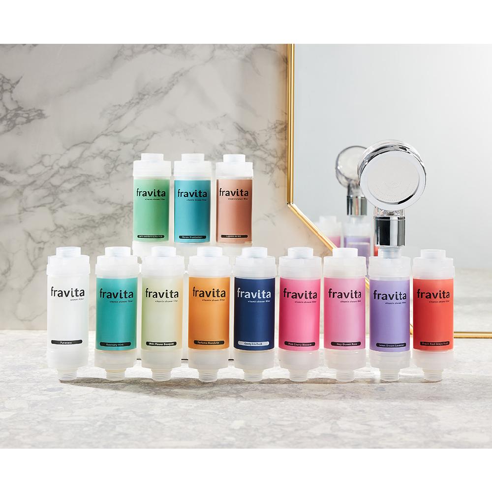 Fravita Vitamin Aroma Shower Filter #Cypress Forest