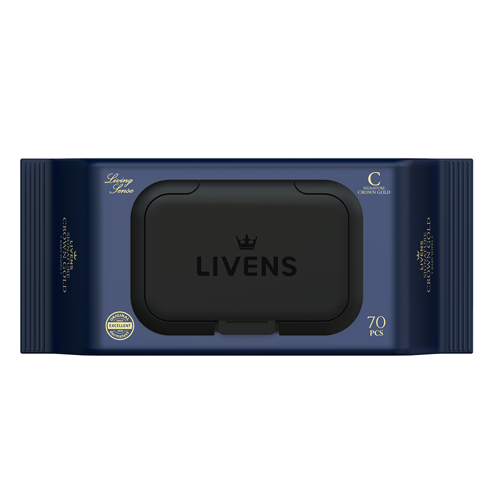 Livens High-Weight Baby Wet Wipes Crown Gold